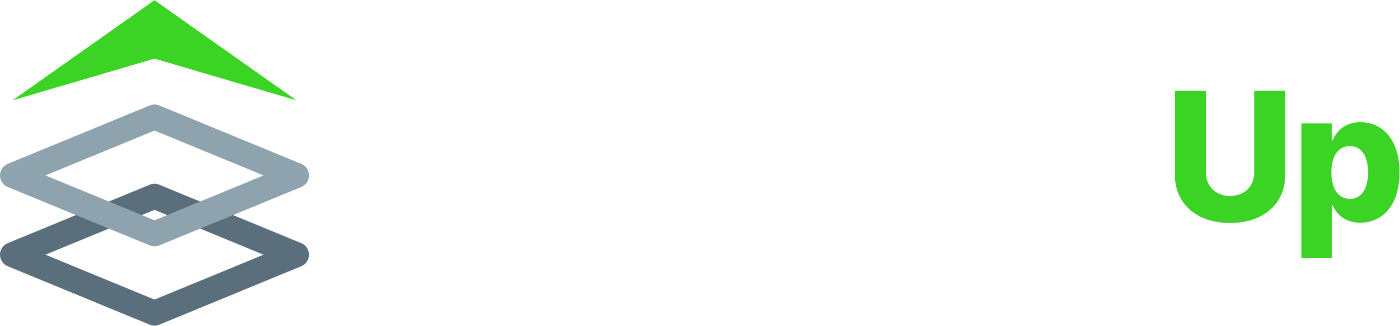 TerminalUp dark wordmark TerminalUp wordmark for dark interface backgrounds